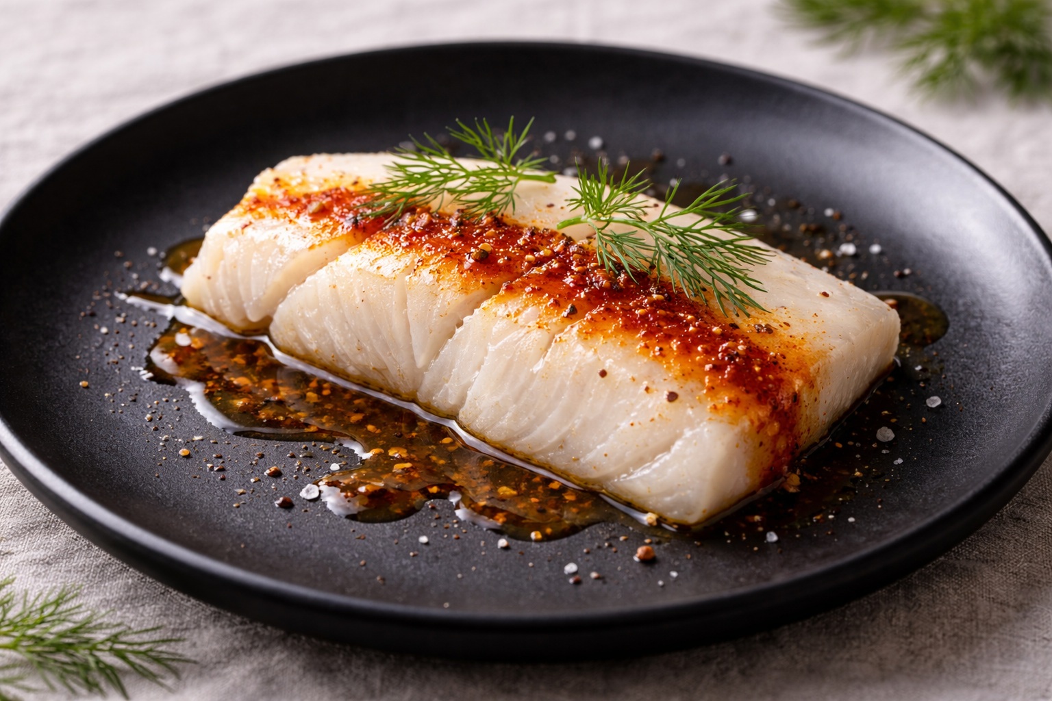 Filet de turbot au Paprika Fumé